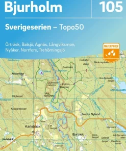 105 Bjurholm Sverigeserien Topo50