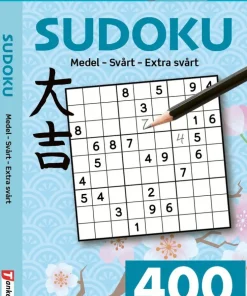 400 nya Sudoku : Medel - svårt - extra svårt