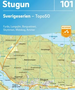 101 Stugun Sverigeserien Topo50