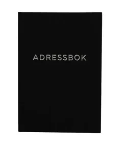 Adressbok A6 svart