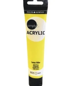Akrylfärg 75ml Simply citrongul