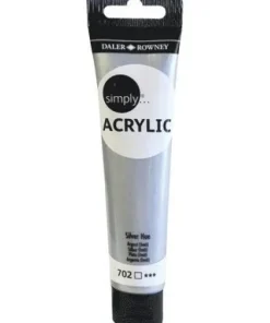 Akrylfärg 75ml Simply silver