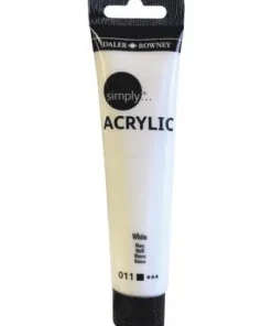 Akrylfärg 75ml Simply vit