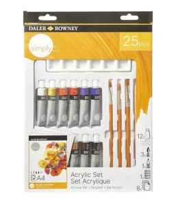 Akrylfärg Simply 25 delar
