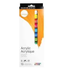 Akrylfärg Simply 12ml 12 färger