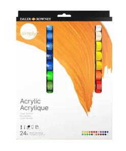 Akrylfärgsset Simply 12ml 24 färger