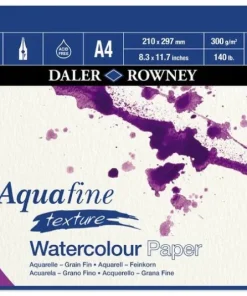 Akvarellblock A4 Aquafine Texture 300g 12blad