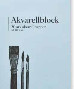 Akvarellblock A4 240g 20 blad
