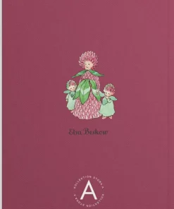Anteckningsbok A5 Elsa Beskow Blomsterfesten vinröd