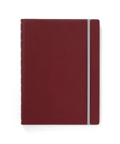 Anteckningsbok A5 Filofax linjerad vinröd