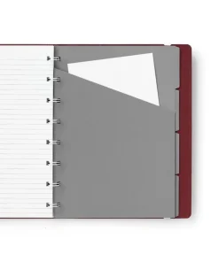 Anteckningsbok A5 Filofax linjerad vinröd