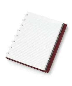 Anteckningsbok A5 Filofax linjerad vinröd