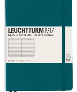 Anteckningsbok A5 Leuchtturm1917 linjerad Pacific Green