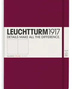Anteckningsbok A4+ Leuchtturm1917 slim olinjerad Port Red