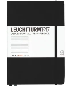 Anteckningsbok A5 Leuchtturm1917 linjerad Black