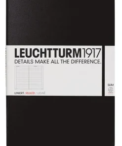 Anteckningsbok A4+ Leuchtturm1917 slim linjerad Black