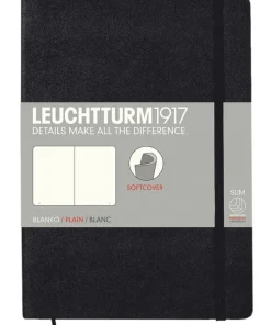 Anteckningsbok A5 Leuchtturm1917 olinjerad mjuk Black