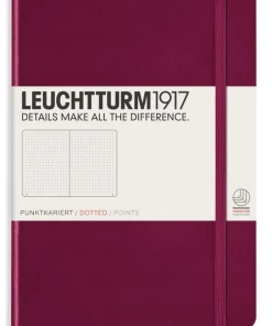 Anteckningsbok A5 Leuchtturm1917 dotted Port Red