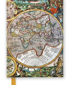 Anteckningsbok A5 linjerad Antique Map