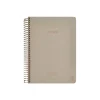 Anteckningsbok A5 linjerad spiral beige