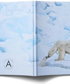Anteckningsbok A5 linjerad mjuk pärm Mattias A. Klum isbjörn