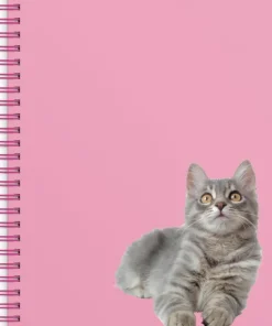 Anteckningsbok A5 wire-o linjerad Katt/Hund