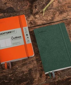 Anteckningsbok B6 Leuchtturm1917 Outlines dotted Signal Orange
