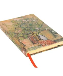 Anteckningsbok Paperblanks Midi linjerad - Cezanne's Terracotta Pots and Flowers