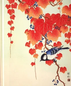 Anteckningsbok 23x19cm - Bird and Red Ivy