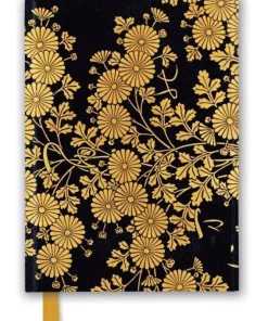 Anteckningsbok 22x16cm linjerad Golden Chrysanthemums