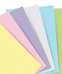 Anteckningsrefill A5 Filofax prickad pastell
