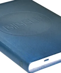 Bibel 2000 Slimline - Blå konstskinn