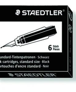 Bläckpatron Staedtler 6-pack svart