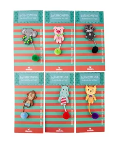 Bokmärke Läskompis textil - 6 motiv