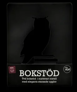 Bokstöd Uggla 2-pack