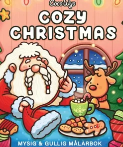 Cozy Christmas. Mysig och gullig Cozy Coloring