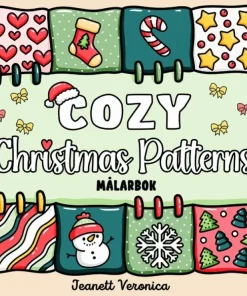Cozy Christmas Patterns : Målarbok