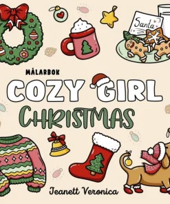 Cozy Girl Christmas : Målarbok