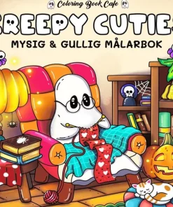 Creepy Cuties. Mysig och gullig Cozy Coloring målarbok från Coloring Book Cafe