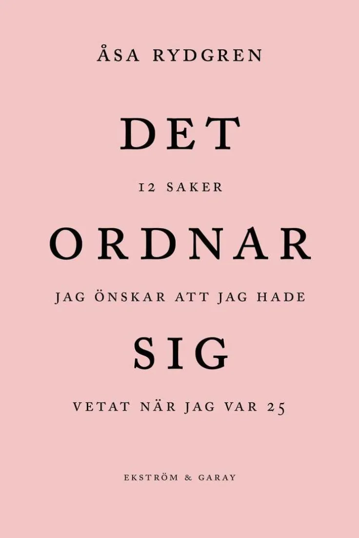 Det ordnar sig