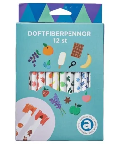 Doftfiberpenna 12 färger