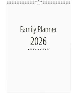 Familjekalender 2026 A4 4 kolumner