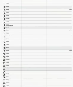 Familjekalender 2026 Black and white 2 kolumner
