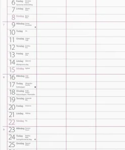 Familjekalender 2025-2026 Lilla