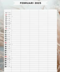 Familjekalender 2025 Modern
