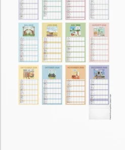 Familjekalender 2026 Rolig