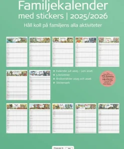 Familjekalender 2025-2026 Stickers
