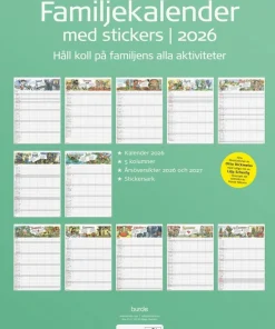 Familjekalender 2026 Stickers