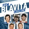 Fem blåvita ikoner