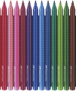 Fiberspetspenna Faber-Castell Grip Color 20 färger